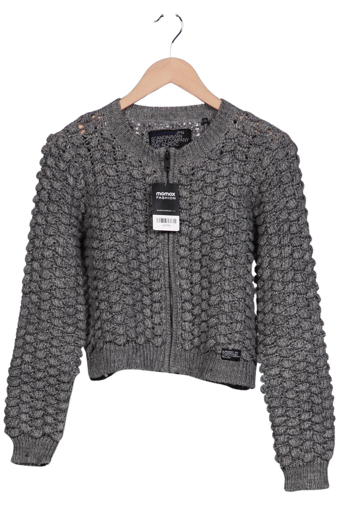 

Superdry Damen Strickjacke, grau, Gr. 38