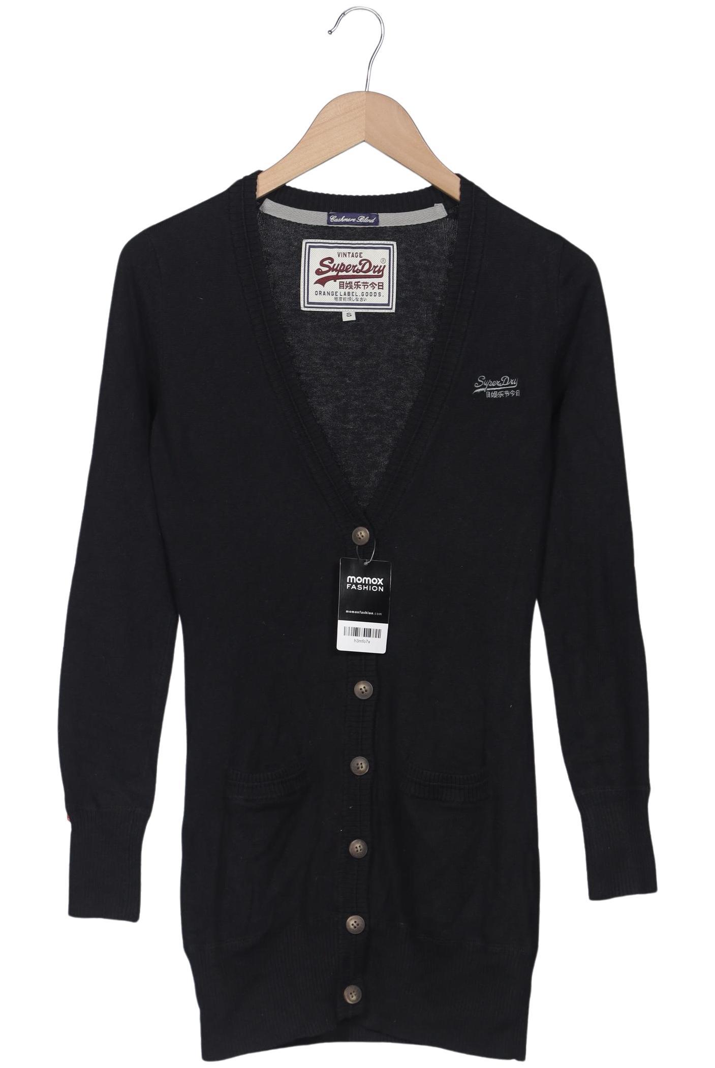 

Superdry Damen Strickjacke, schwarz, Gr. 36