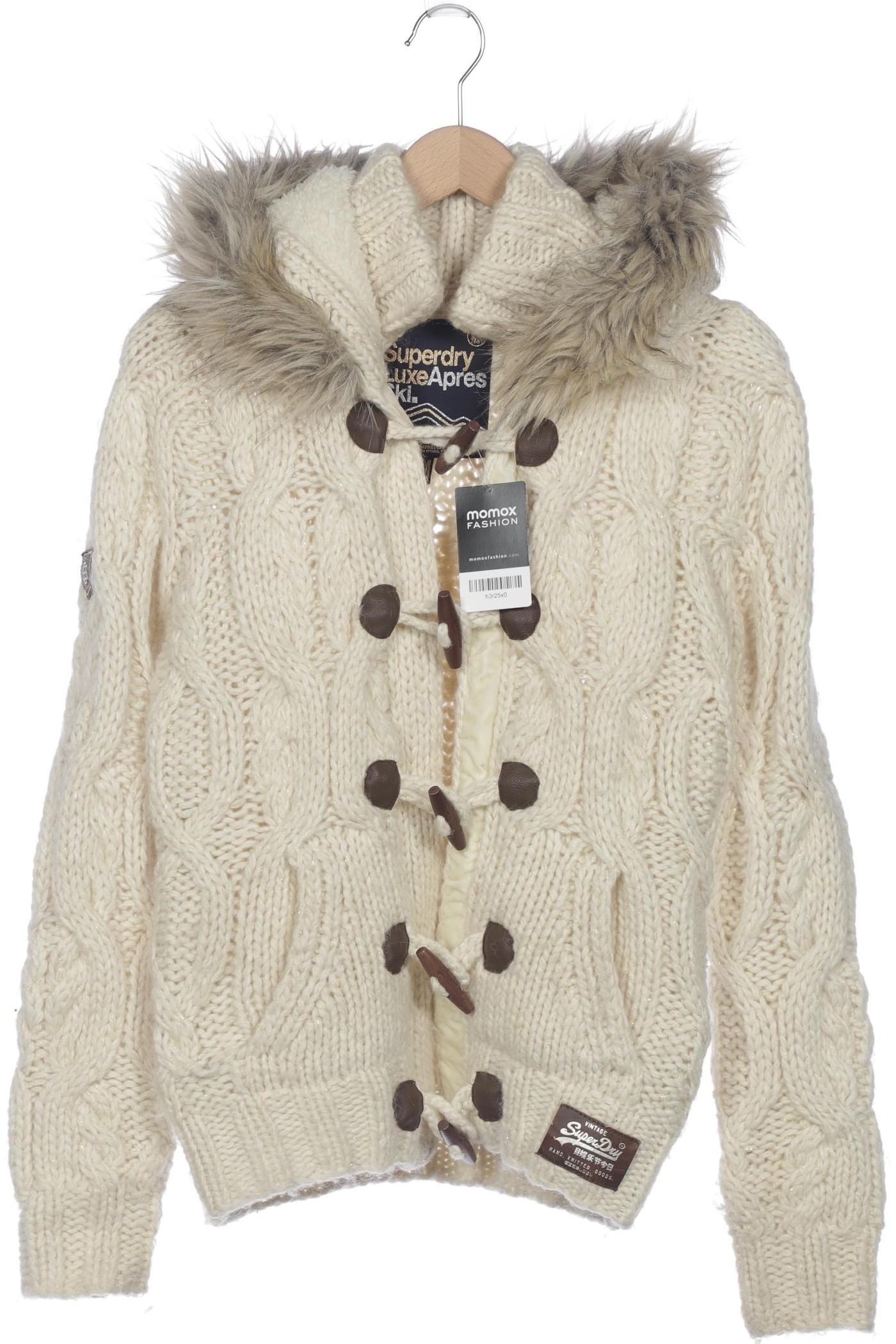 

Superdry Damen Strickjacke, cremeweiß, Gr. 38