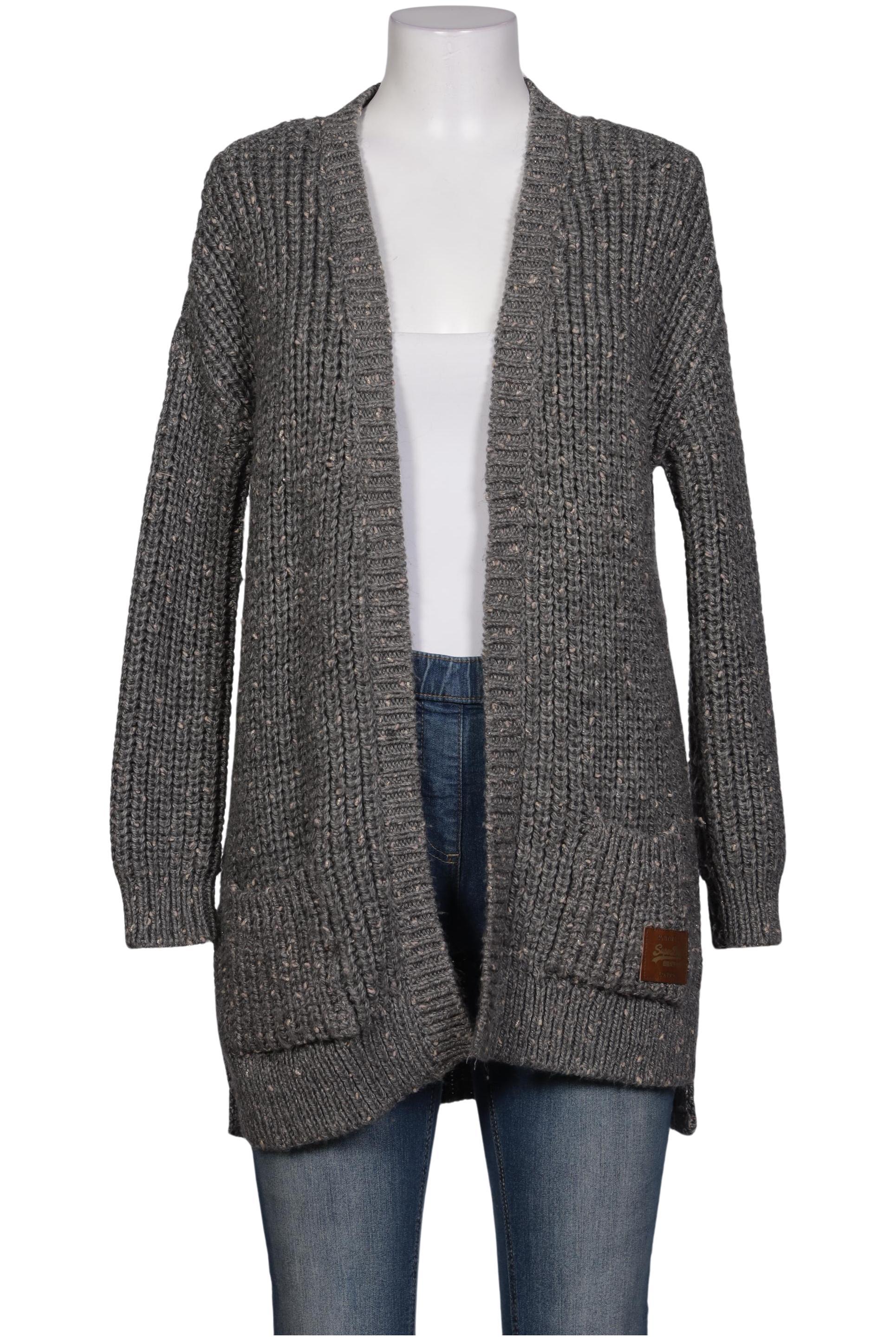 

Superdry Damen Strickjacke, grau, Gr. 36