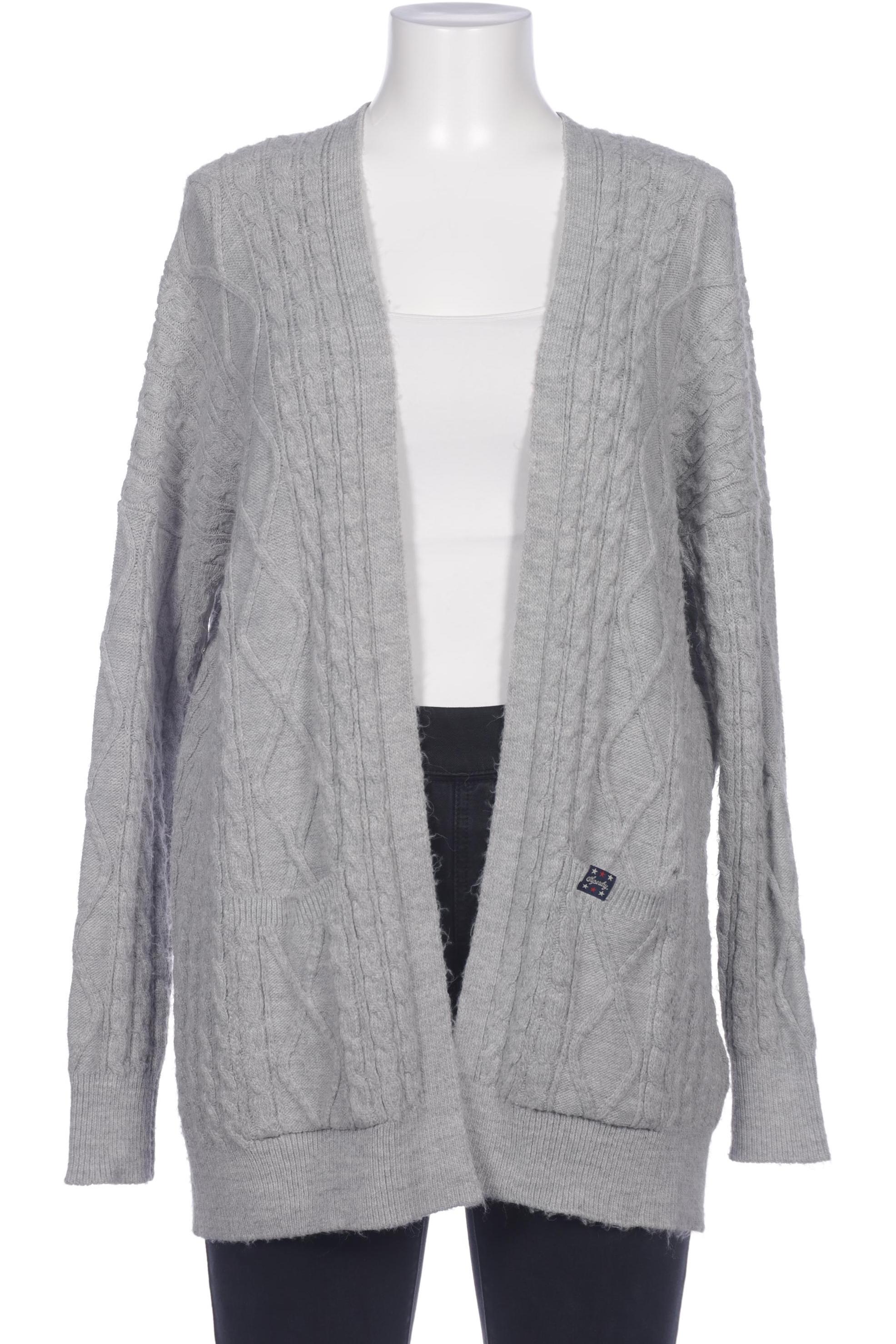 

Superdry Damen Strickjacke, grau, Gr. 42
