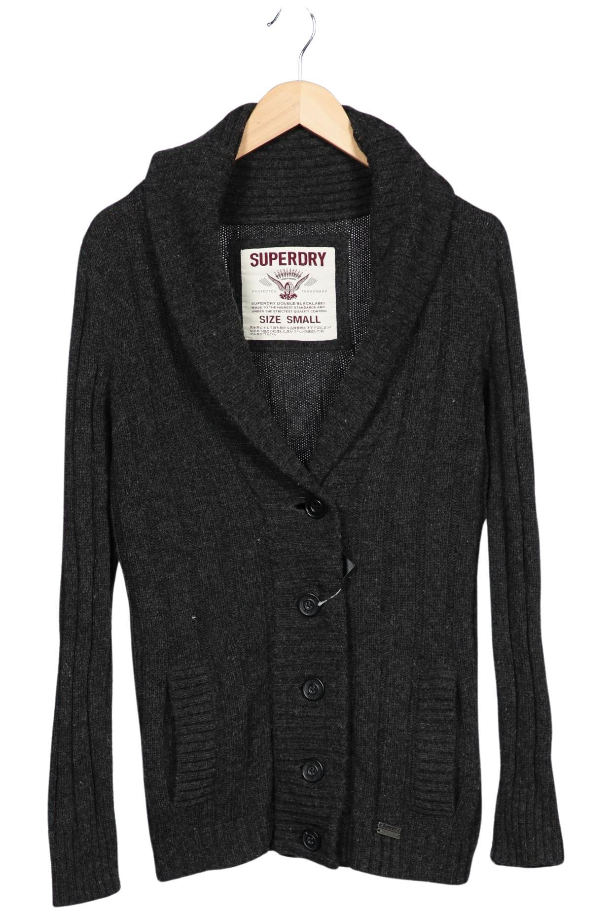 

Superdry Damen Strickjacke, grau, Gr. 36