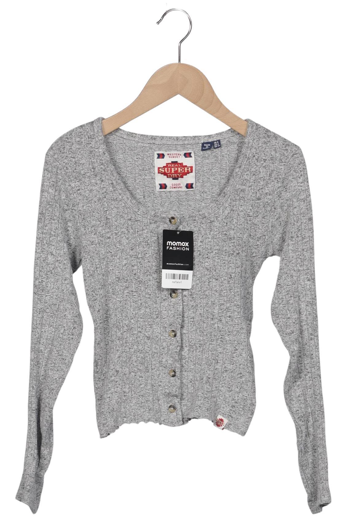

Superdry Damen Strickjacke, grau, Gr. 34