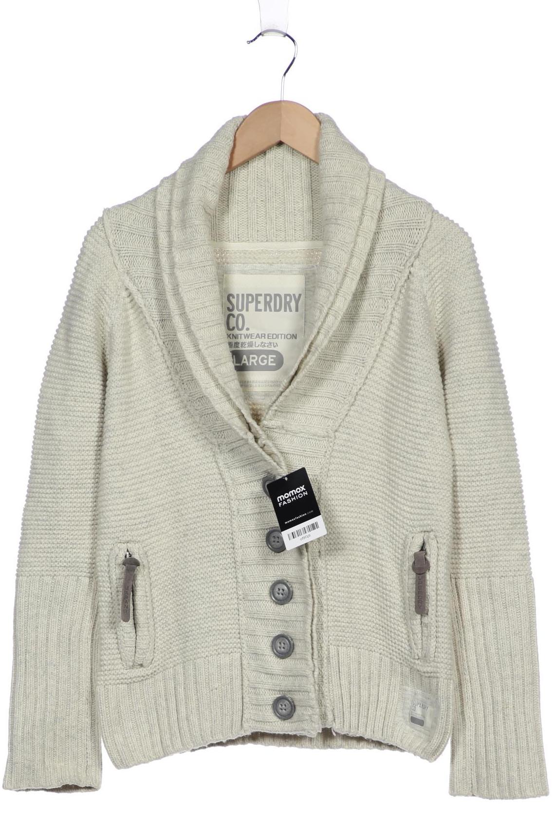 

Superdry Damen Strickjacke, cremeweiß