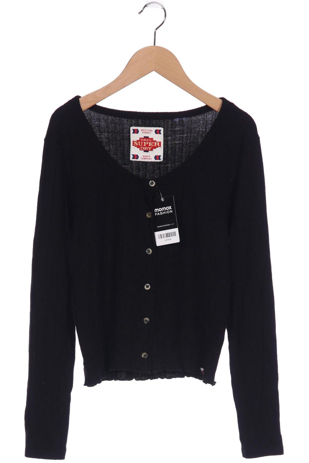 

Superdry Damen Strickjacke, schwarz, Gr. 32