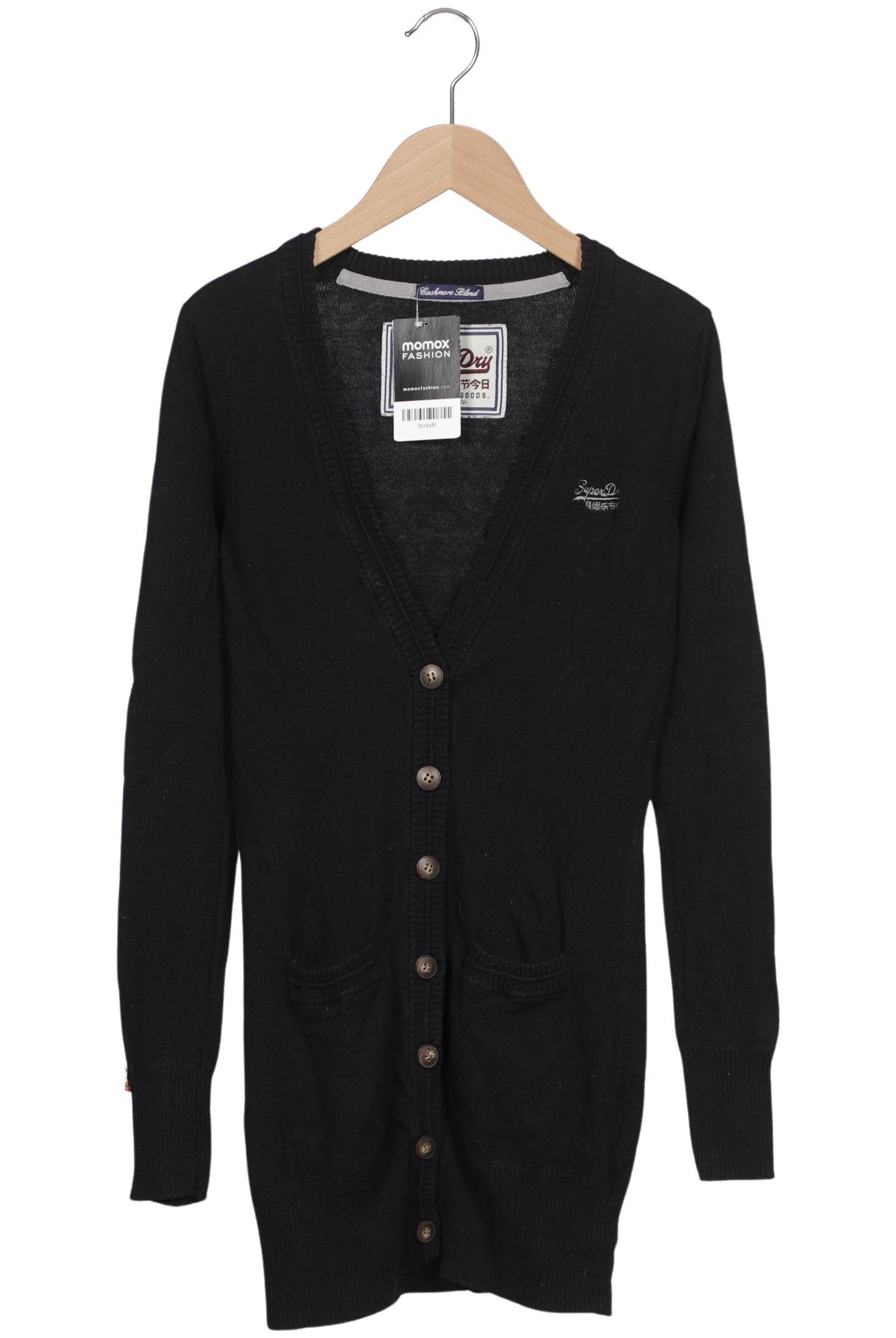 

Superdry Damen Strickjacke, schwarz, Gr. 36