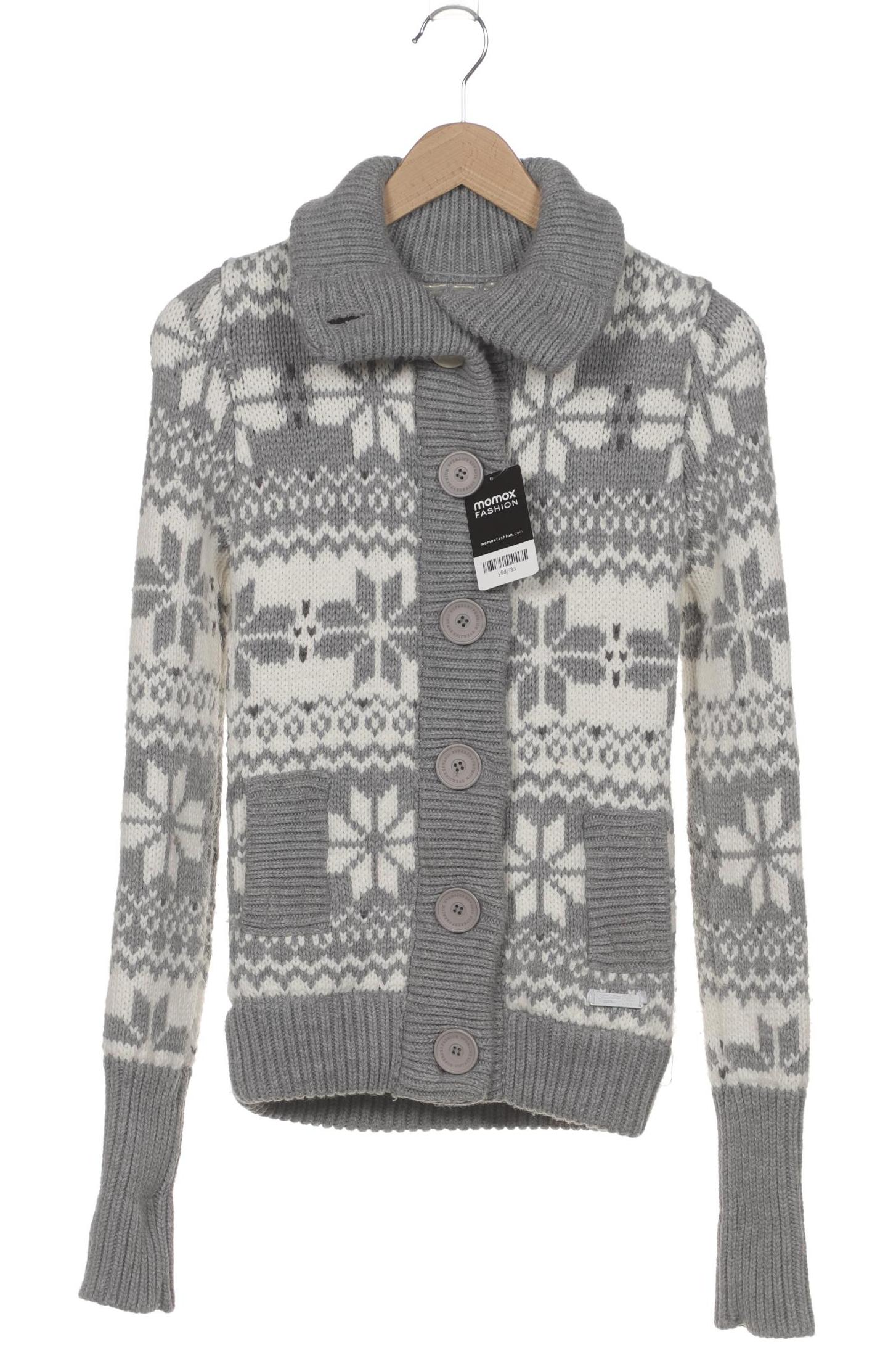 

Superdry Damen Strickjacke, grau, Gr. 34