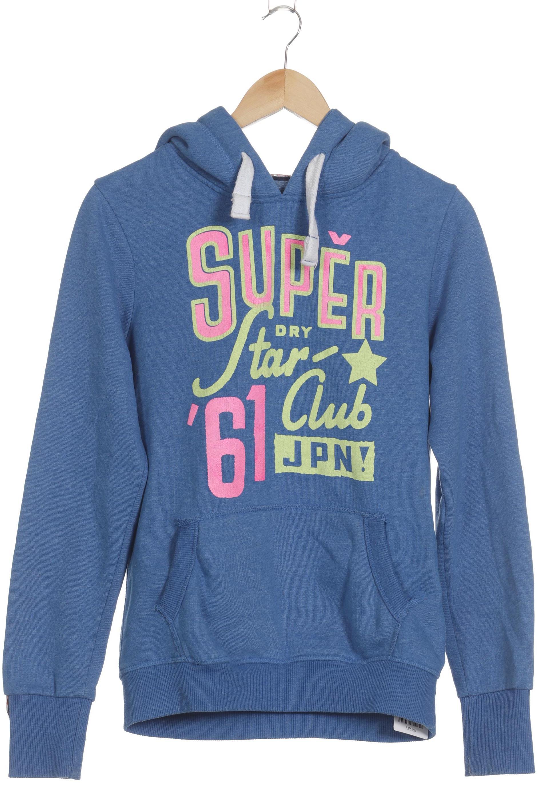 

Superdry Damen Kapuzenpullover, blau, Gr.