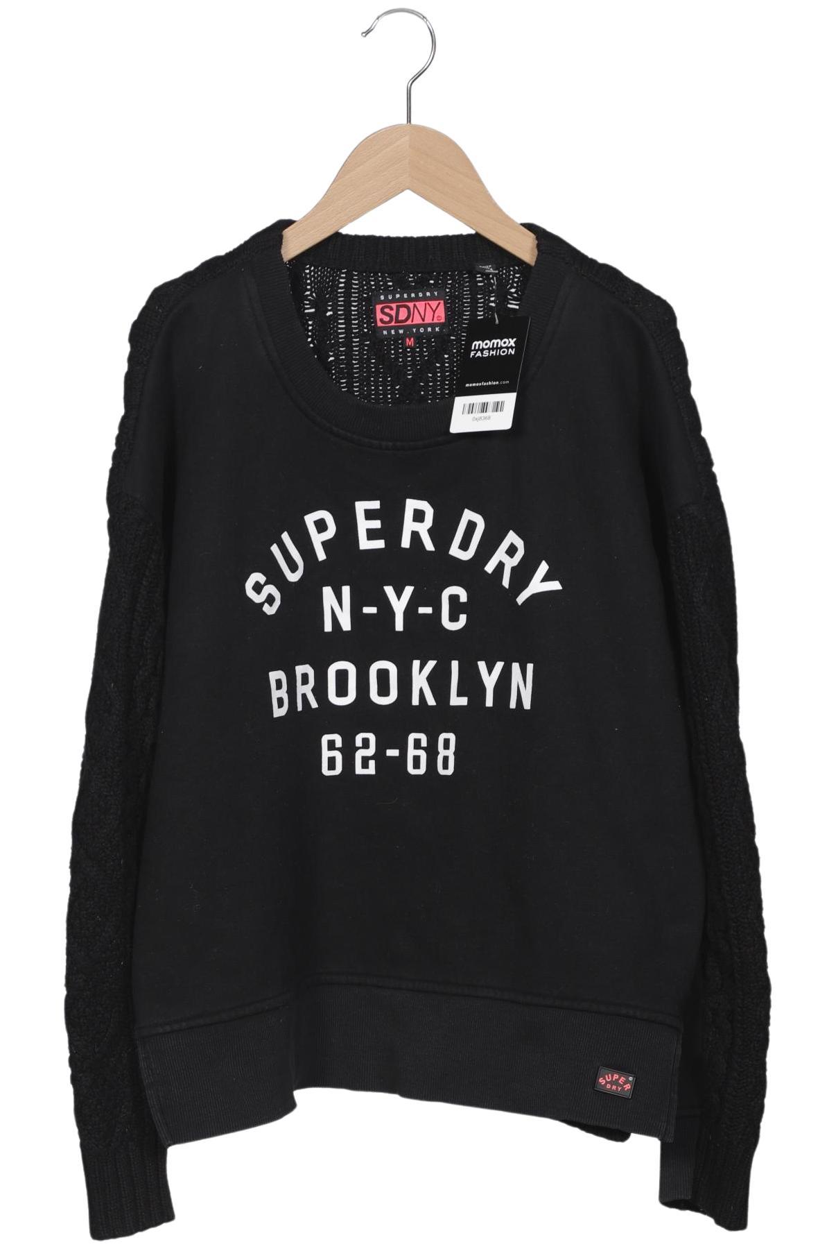 

Superdry Damen Sweatshirt, schwarz, Gr. 38
