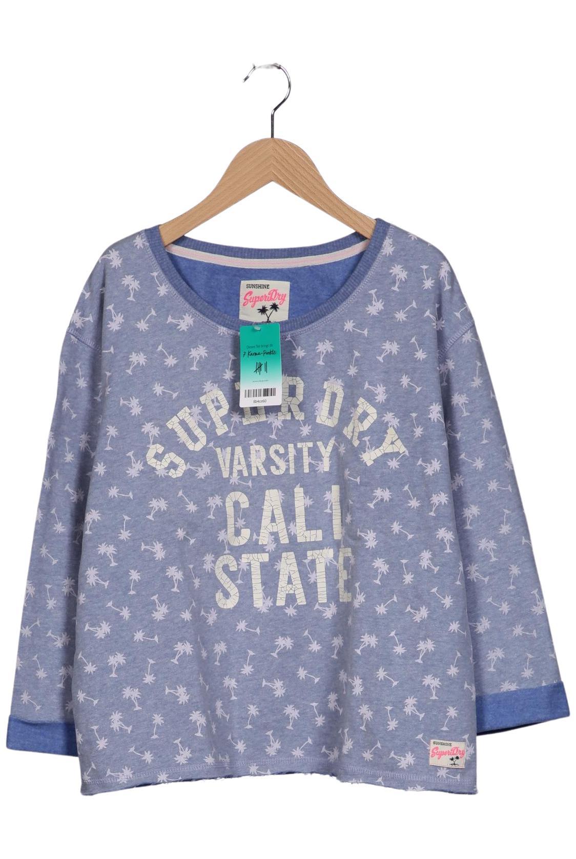 

Superdry Damen Sweatshirt, blau, Gr. 42