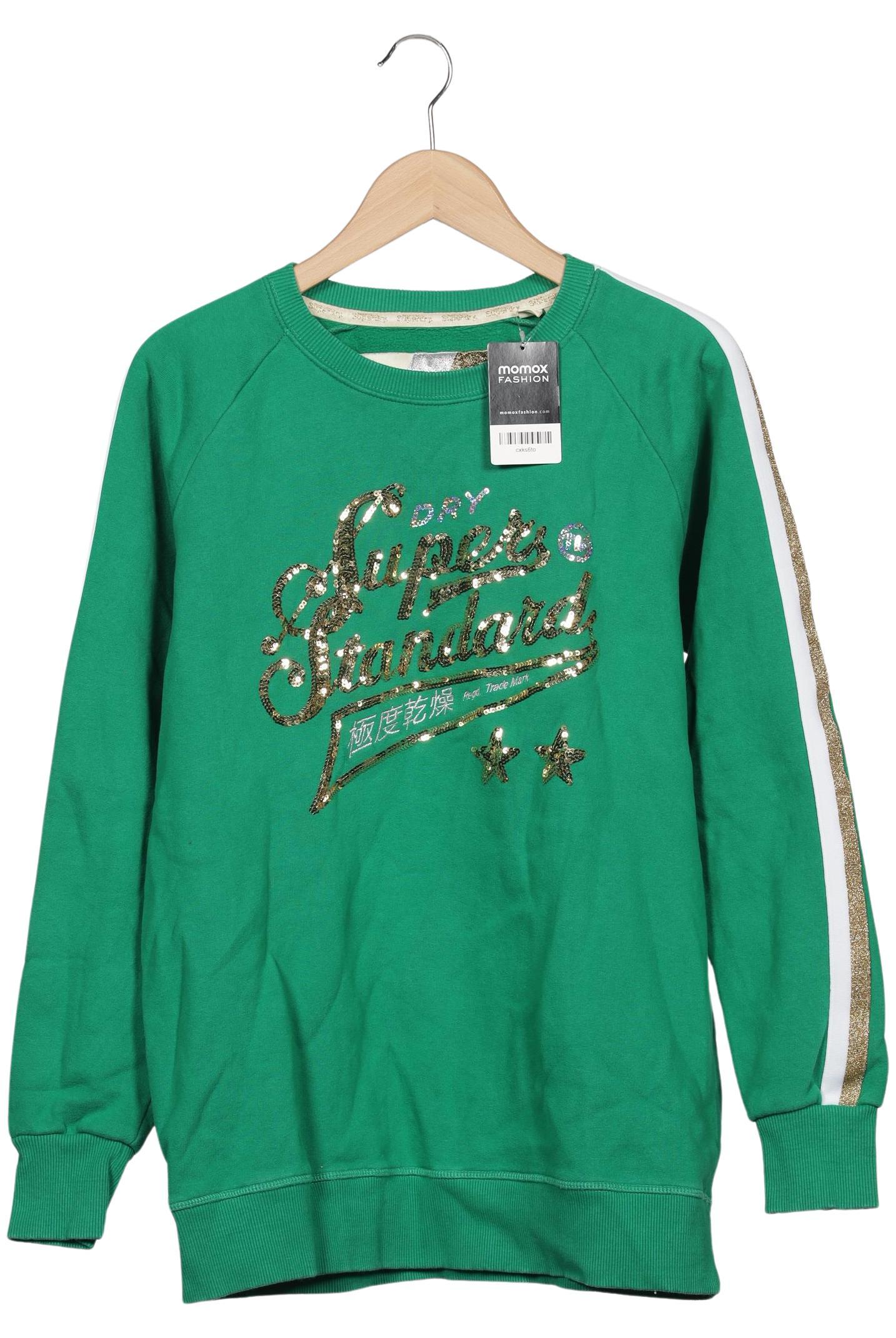 

Superdry Damen Sweatshirt, grün, Gr. 34