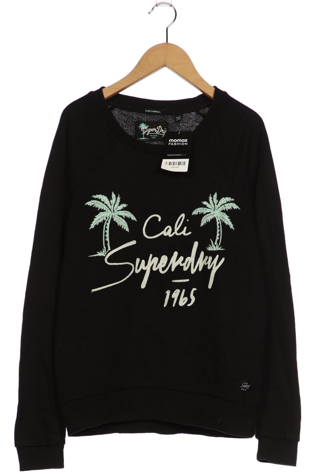 

Superdry Damen Sweatshirt, schwarz, Gr. 34
