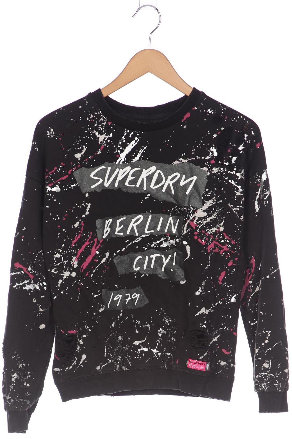 

Superdry Damen Sweatshirt, schwarz, Gr. 36