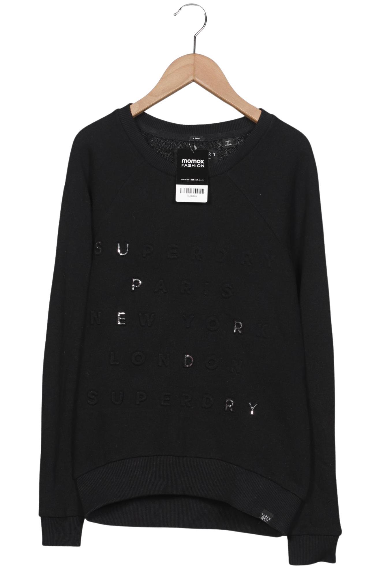 

Superdry Damen Sweatshirt, schwarz, Gr. 34