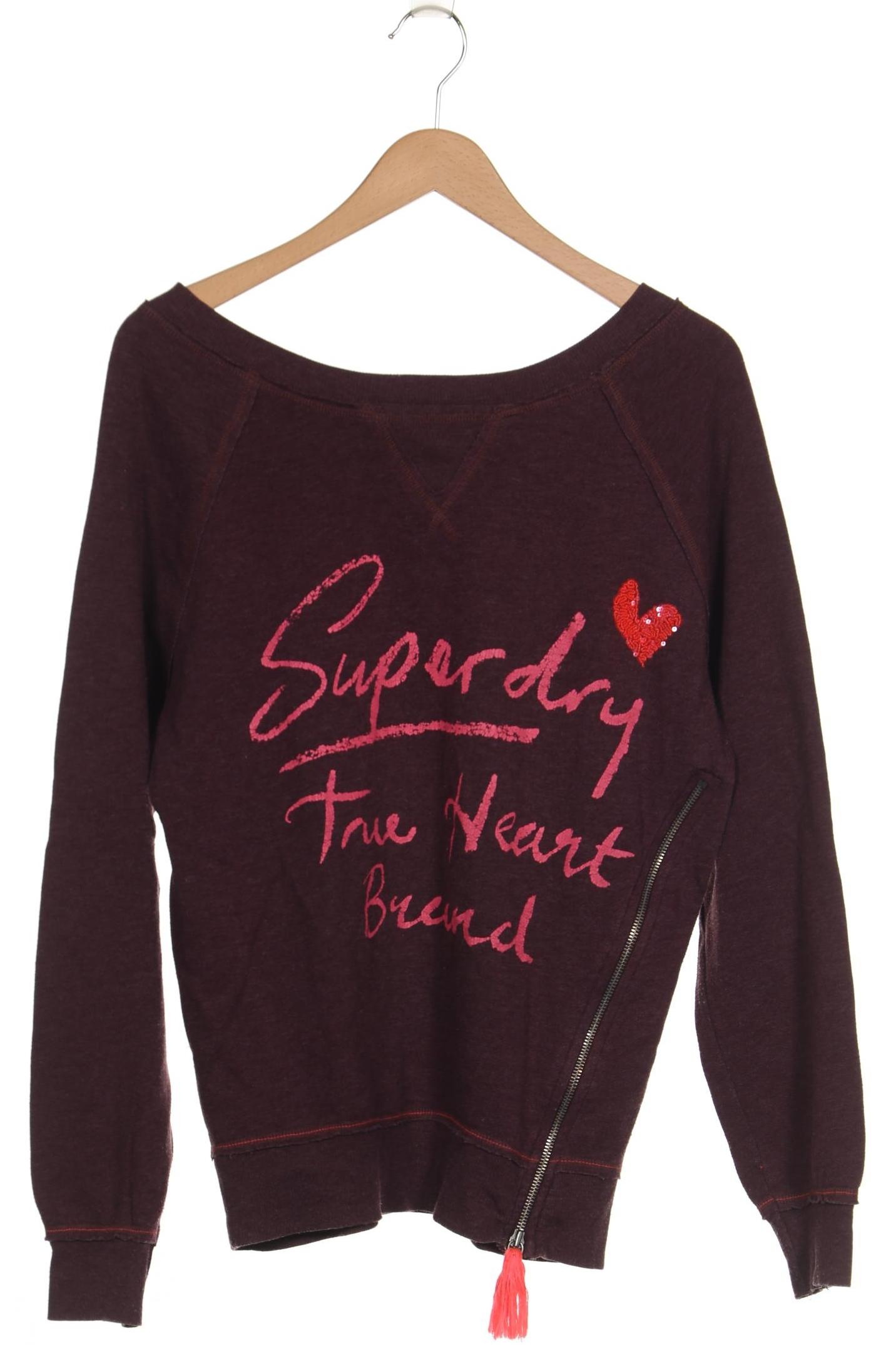 

Superdry Damen Sweatshirt, bordeaux, Gr. 34