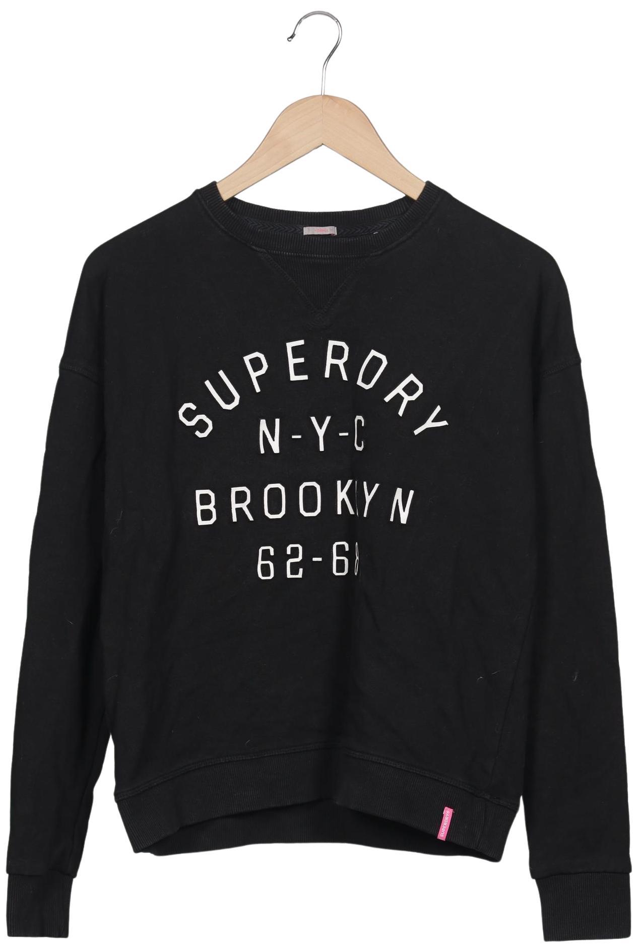

Superdry Damen Sweatshirt, schwarz, Gr. 34