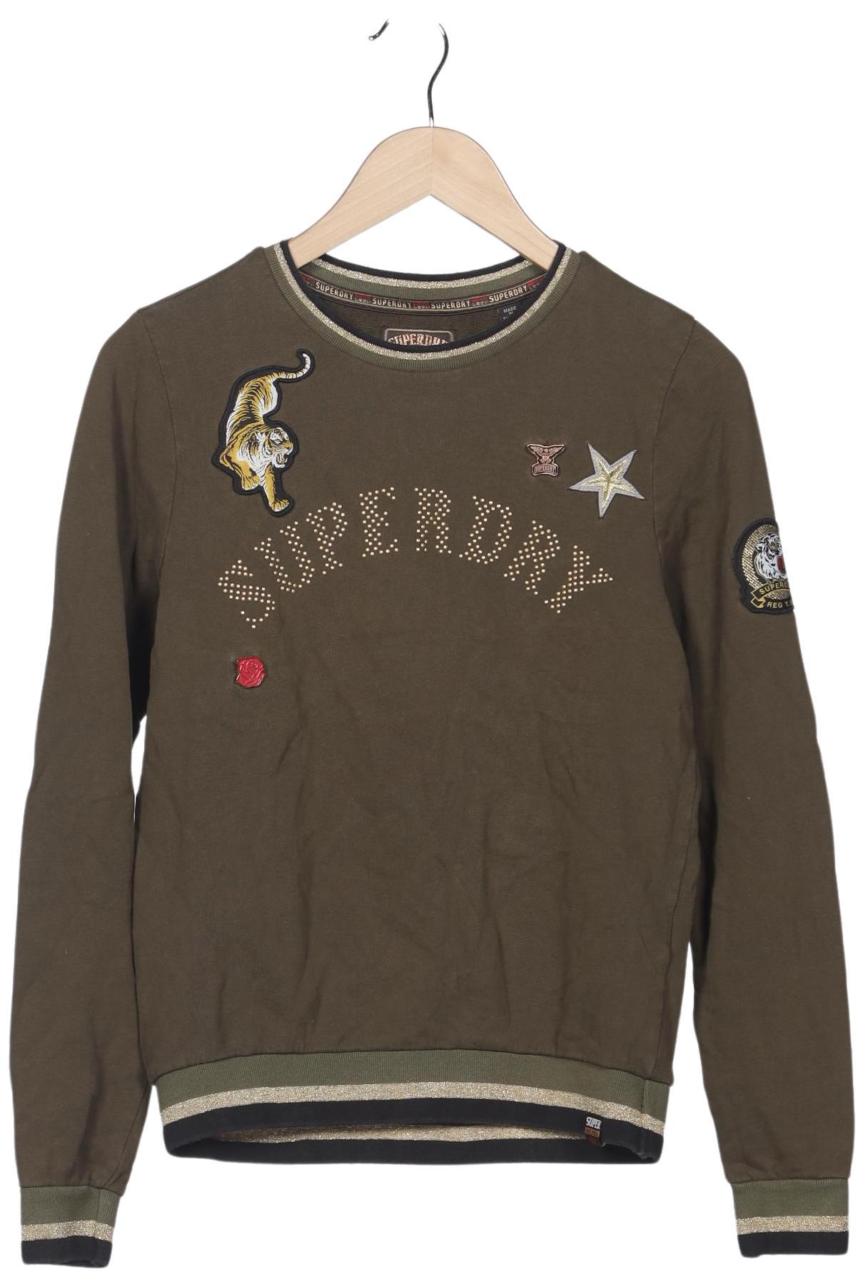 

Superdry Damen Sweatshirt, grün, Gr. 36