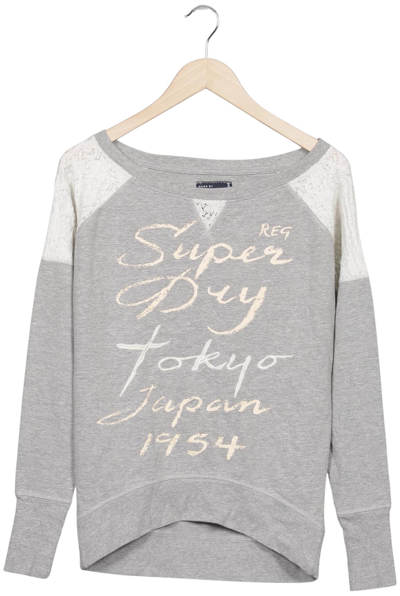 

Superdry Damen Sweatshirt, grau, Gr. 34