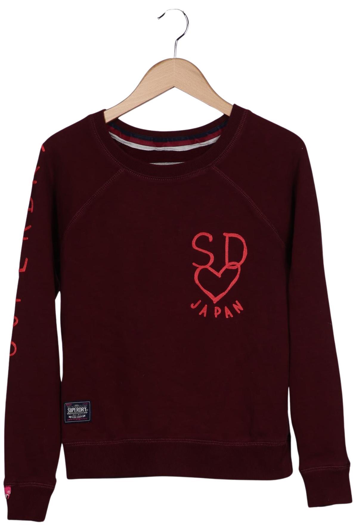 

Superdry Damen Sweatshirt, bordeaux, Gr. 38