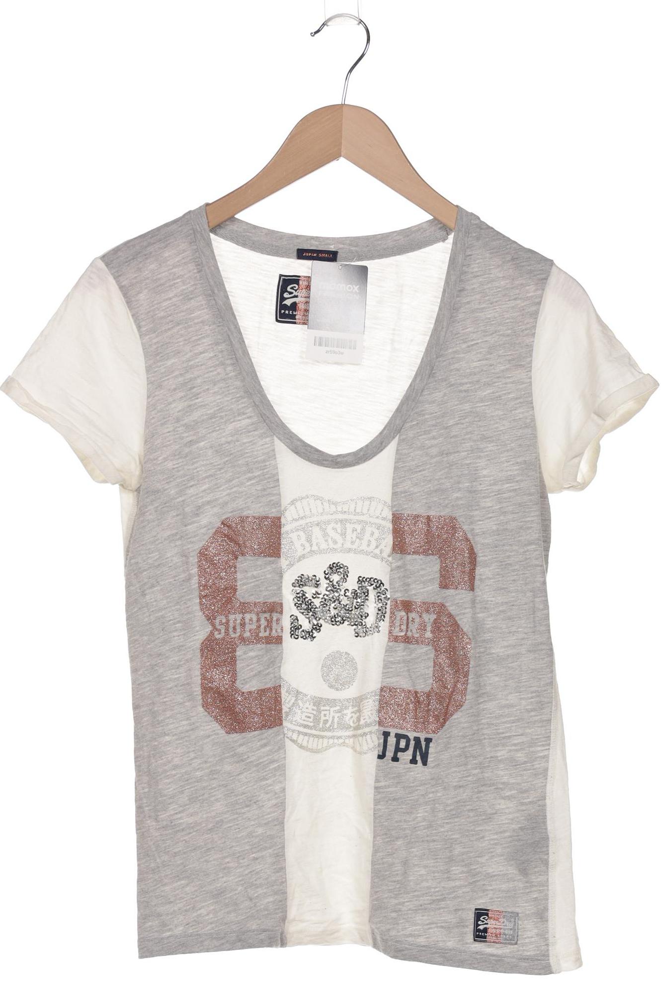 

Superdry Damen T-Shirt, cremeweiß, Gr. 36