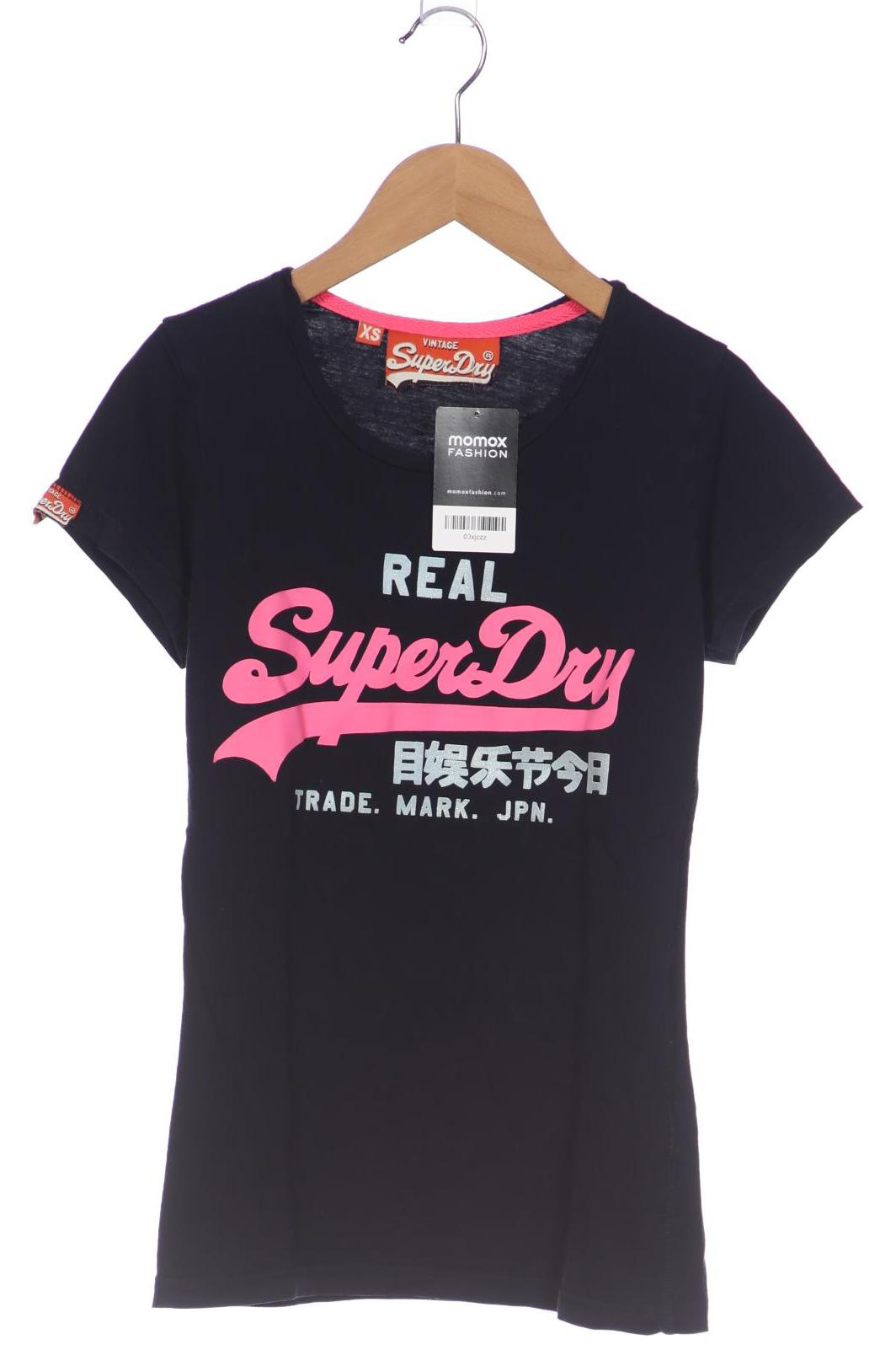 

Superdry Damen T-Shirt, marineblau, Gr. 34