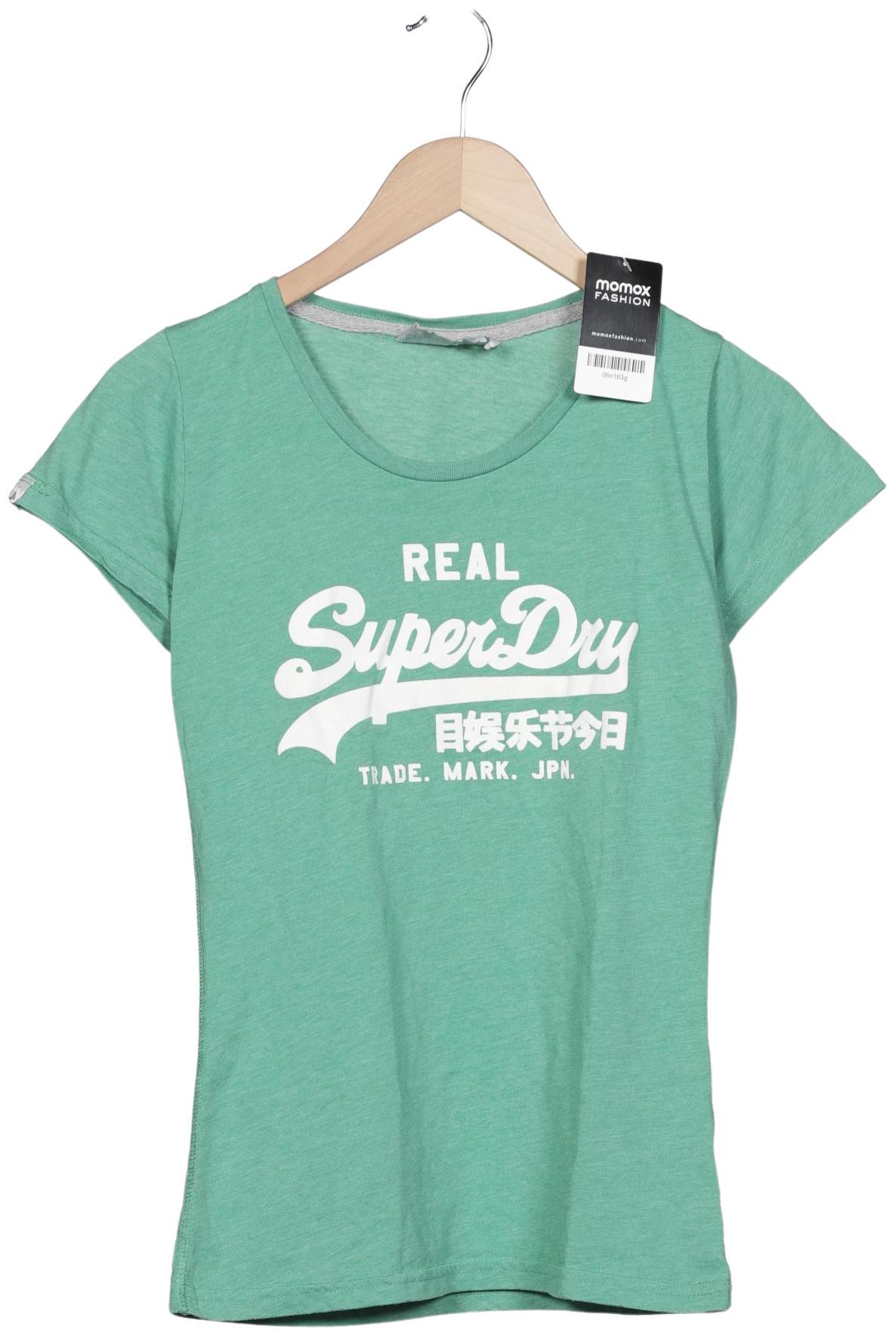 

Superdry Damen T-Shirt, grün, Gr. 36