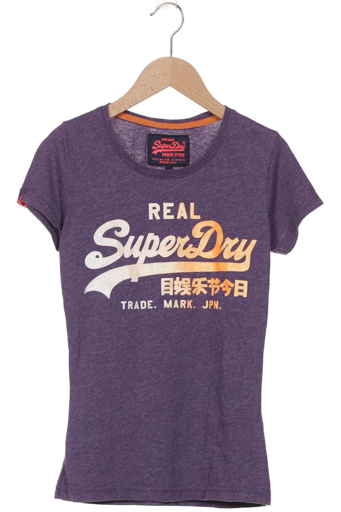 

Superdry Damen T-Shirt, flieder, Gr. 34