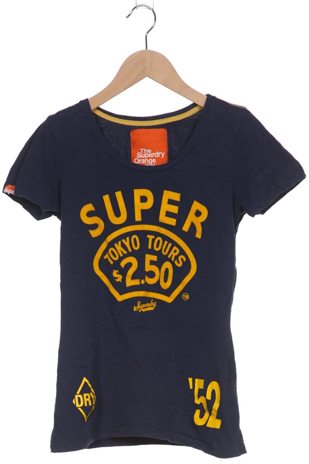 

Superdry Damen T-Shirt, marineblau, Gr. 36