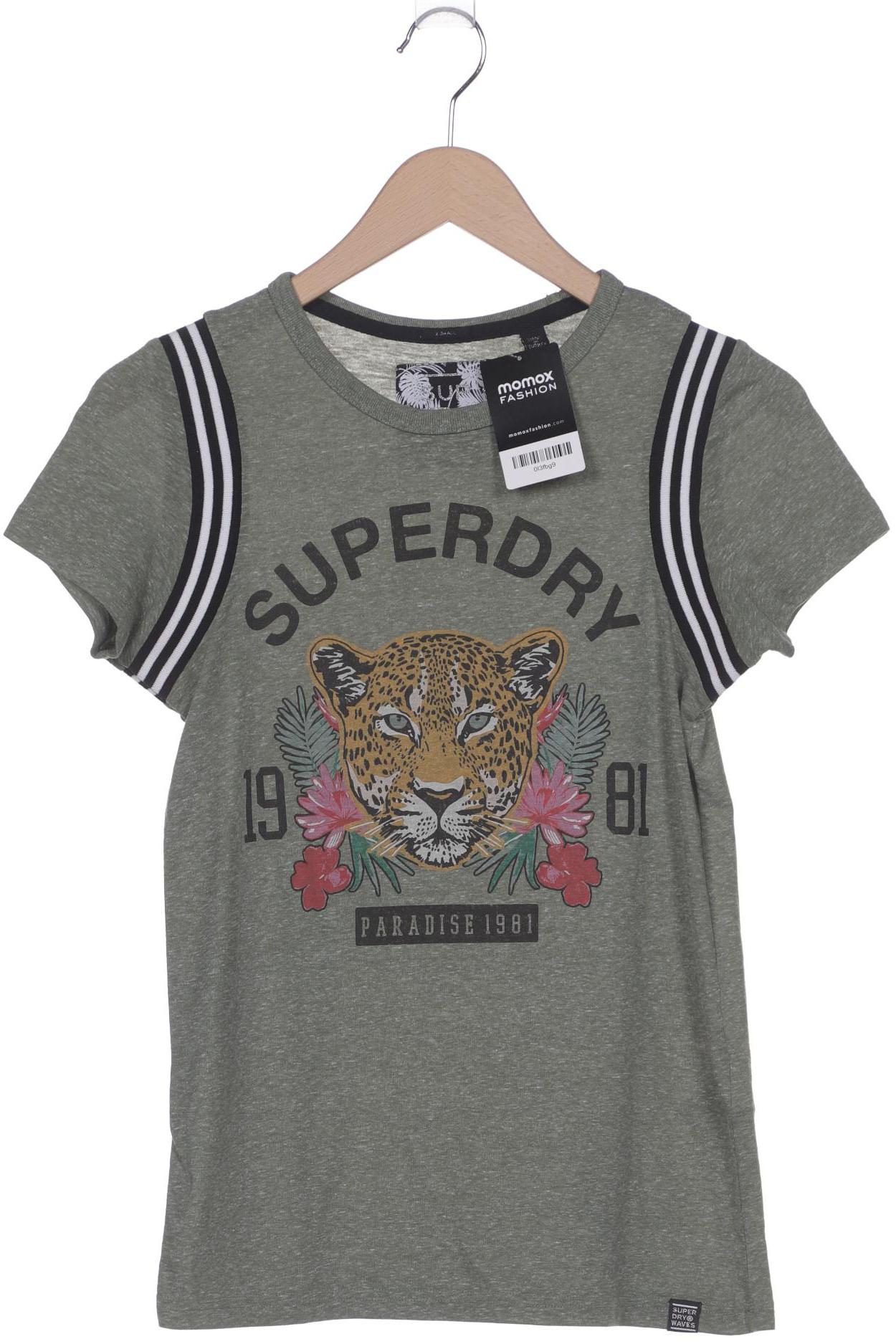 

Superdry Damen T-Shirt, grün, Gr. 36