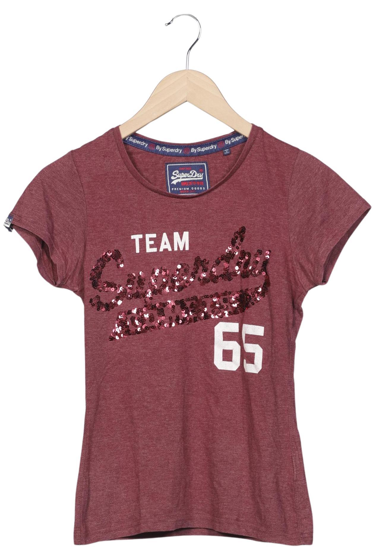 

Superdry Damen T-Shirt, rot, Gr. 36