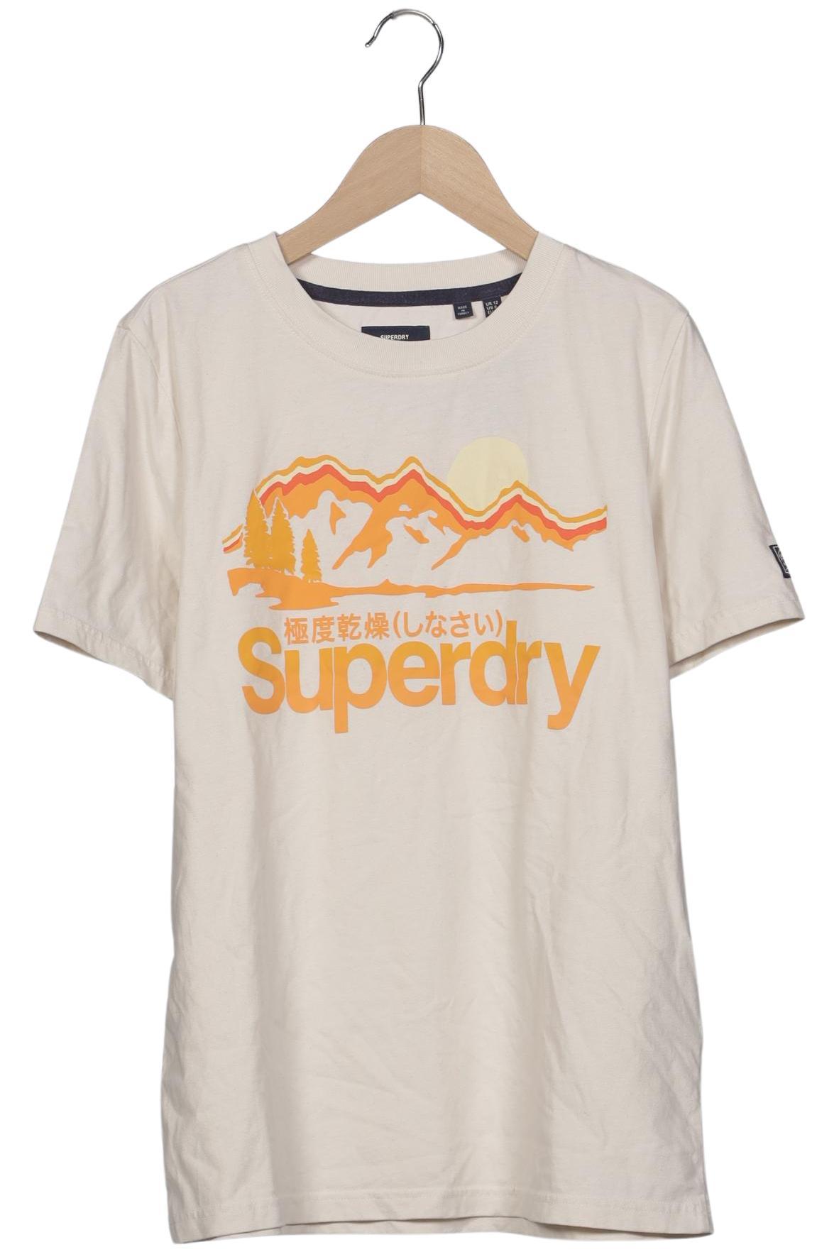 

Superdry Damen T-Shirt, cremeweiß, Gr. 40