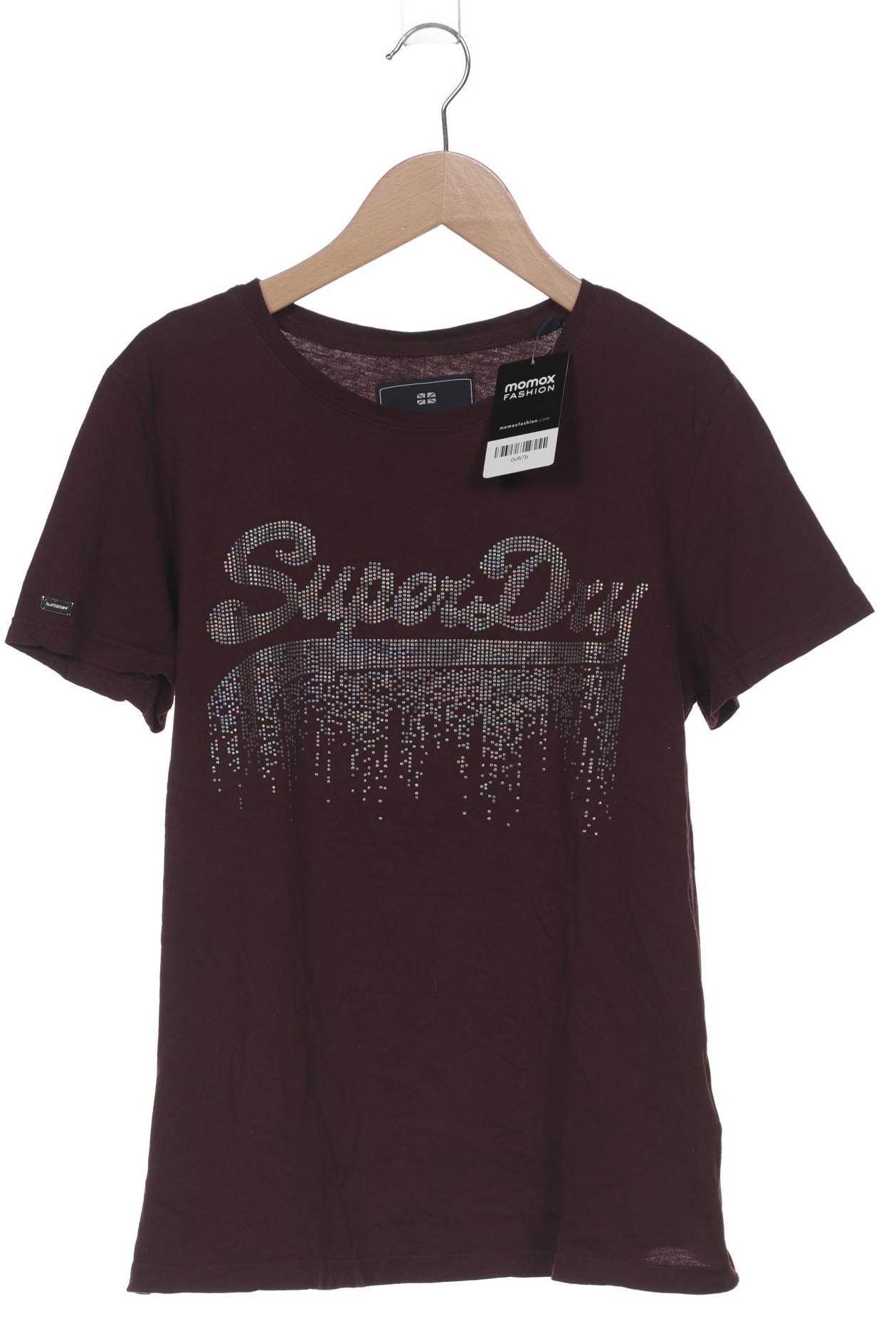 

Superdry Damen T-Shirt, bordeaux, Gr. 40