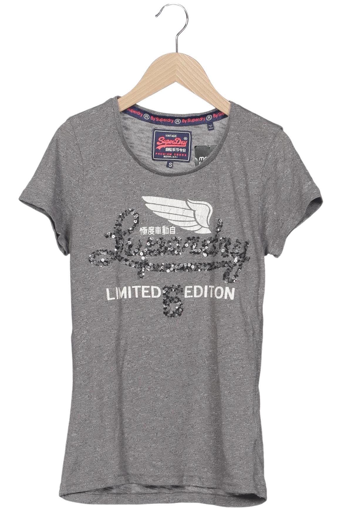 

Superdry Damen T-Shirt, grau, Gr. 36