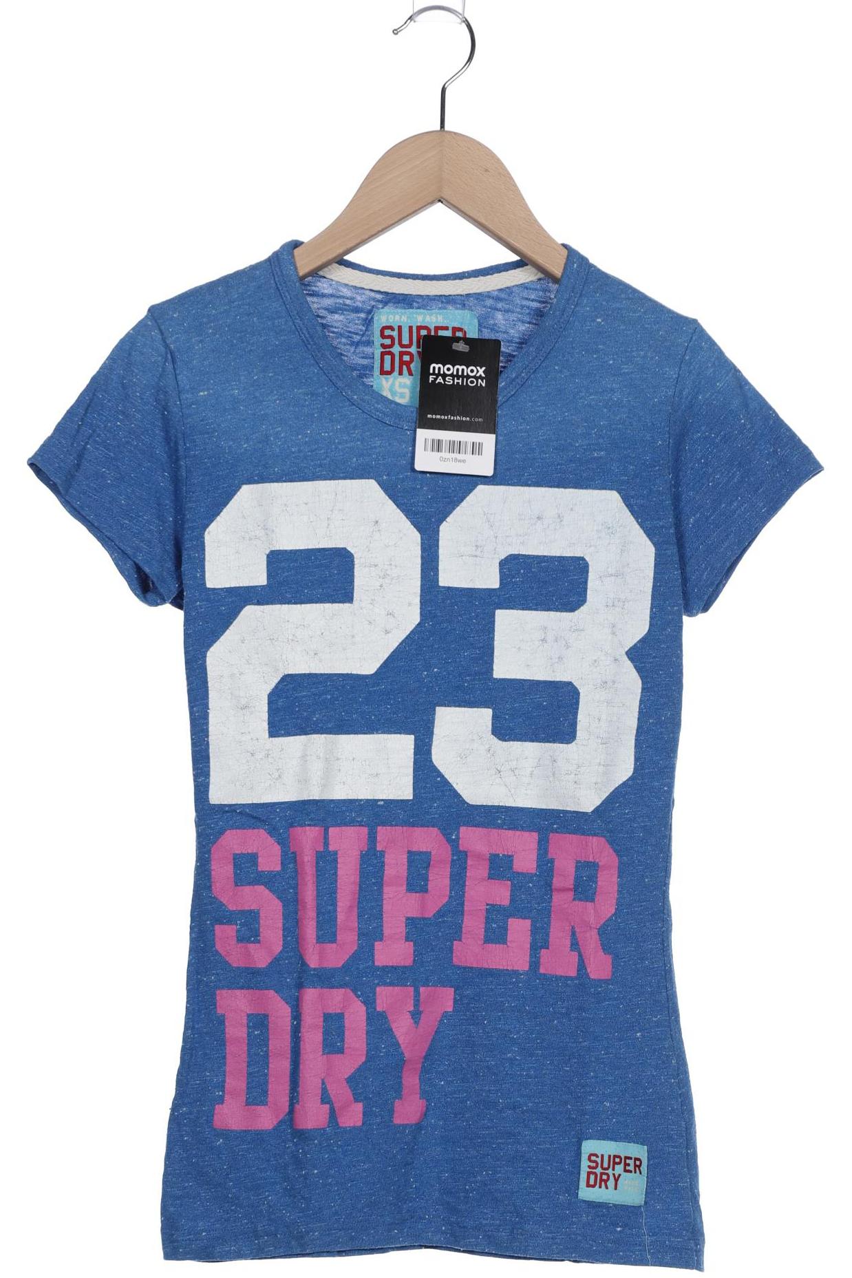 

Superdry Damen T-Shirt, blau, Gr. 34