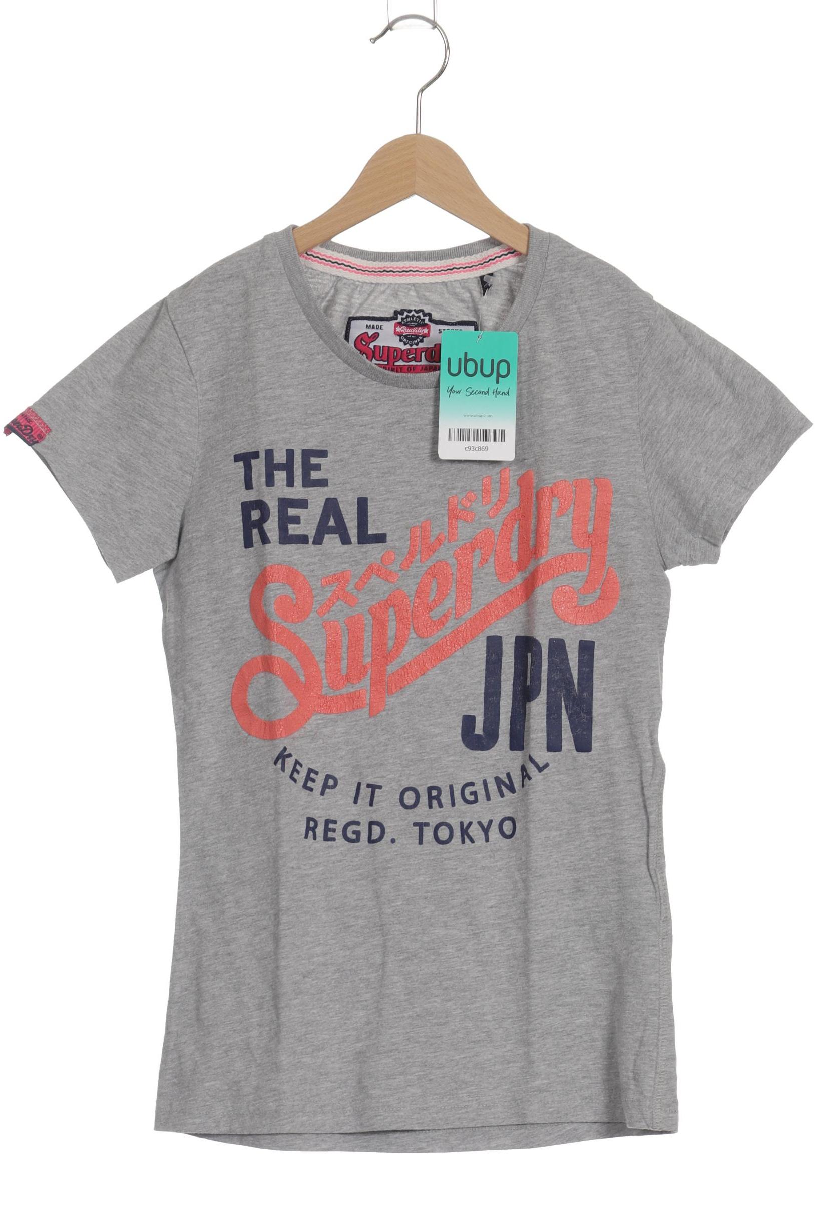 

Superdry Damen T-Shirt, grau, Gr. 36