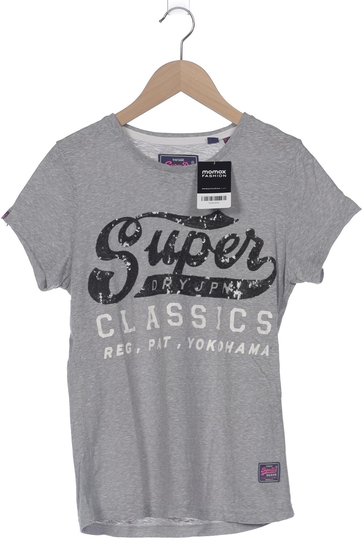 

Superdry Damen T-Shirt, grau, Gr. 40
