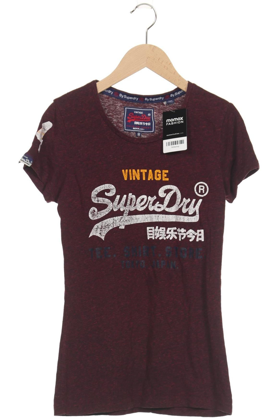 

Superdry Damen T-Shirt, bordeaux, Gr. 36