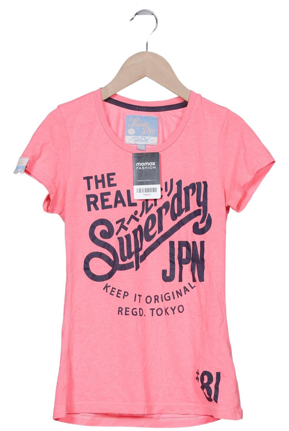 

Superdry Damen T-Shirt, neon, Gr. 34