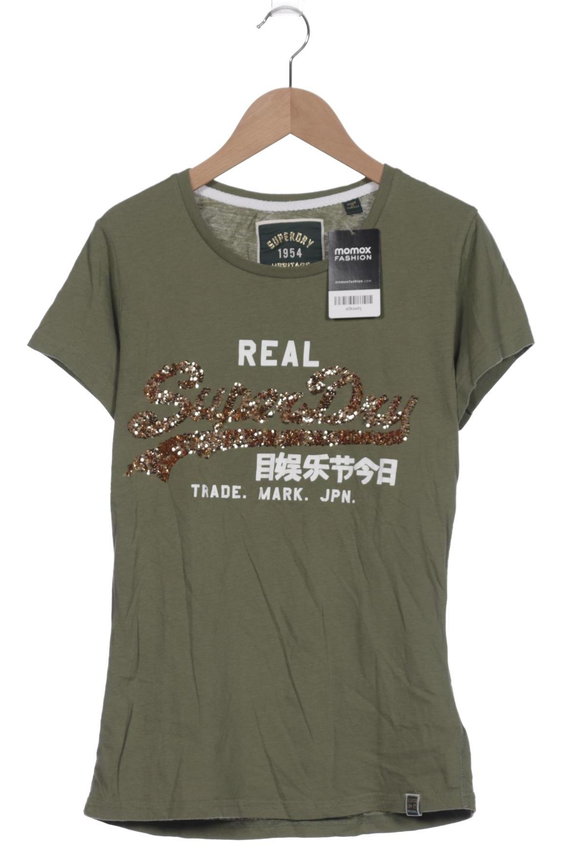 

Superdry Damen T-Shirt, grün, Gr. 40