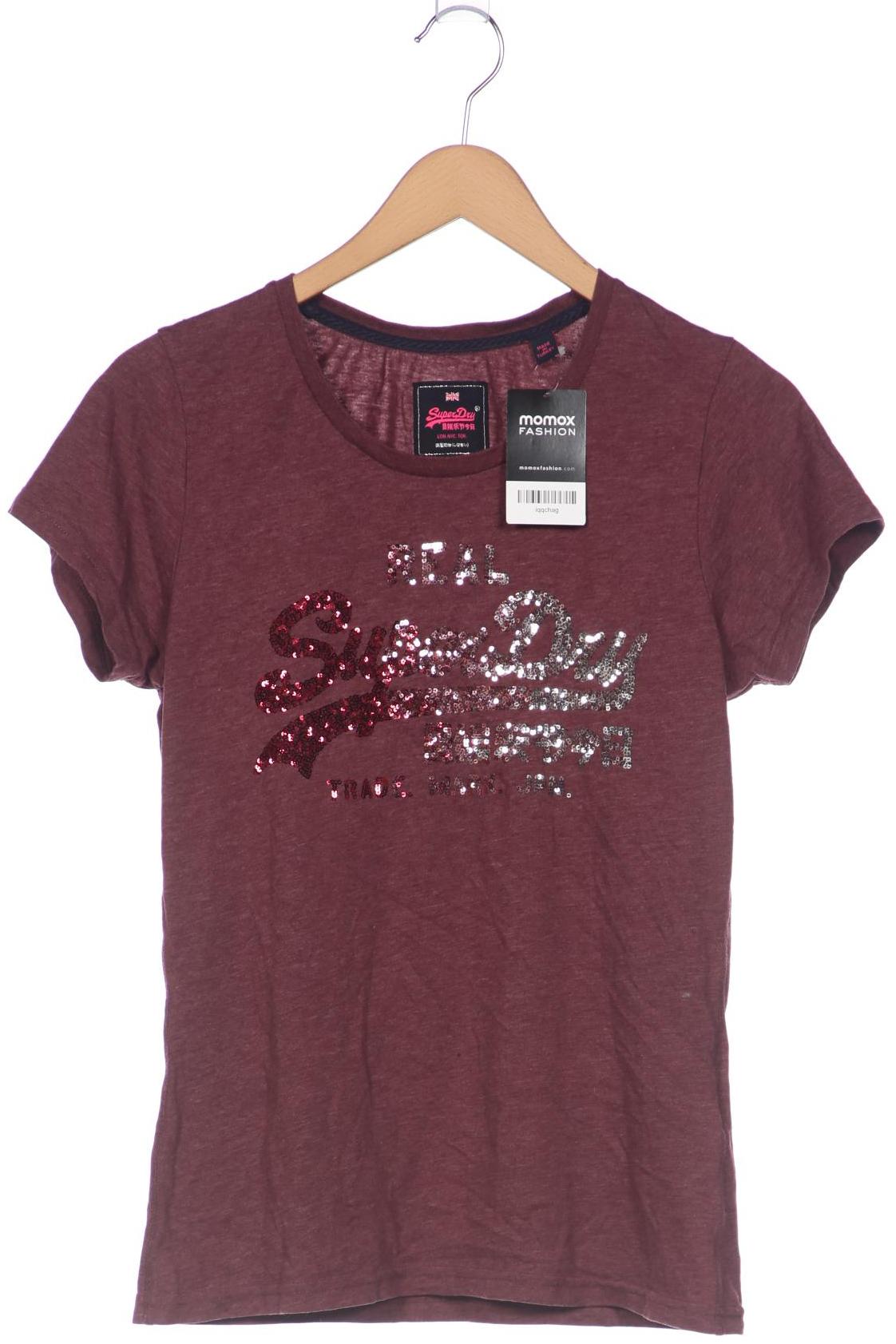 

Superdry Damen T-Shirt, bordeaux, Gr. 42