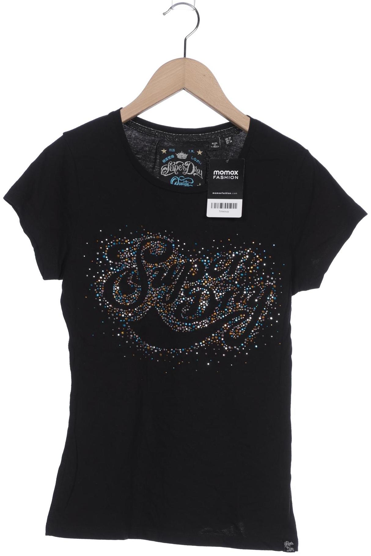 

Superdry Damen T-Shirt, schwarz, Gr. 38