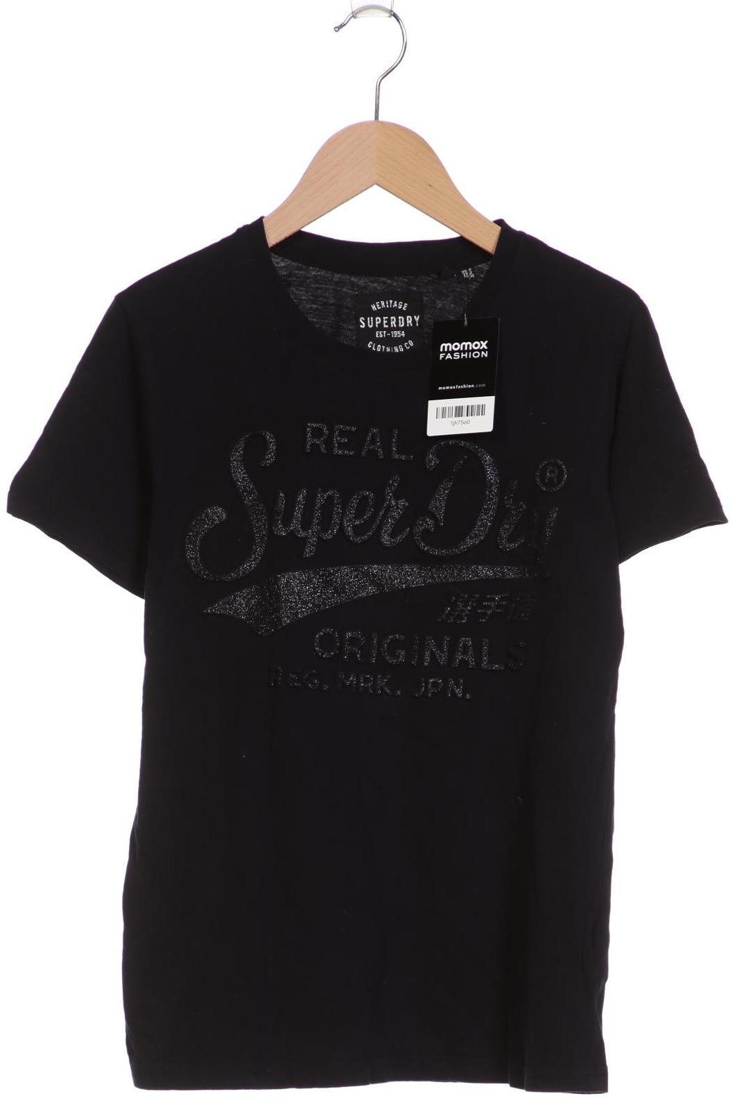 

Superdry Damen T-Shirt, schwarz, Gr. 34