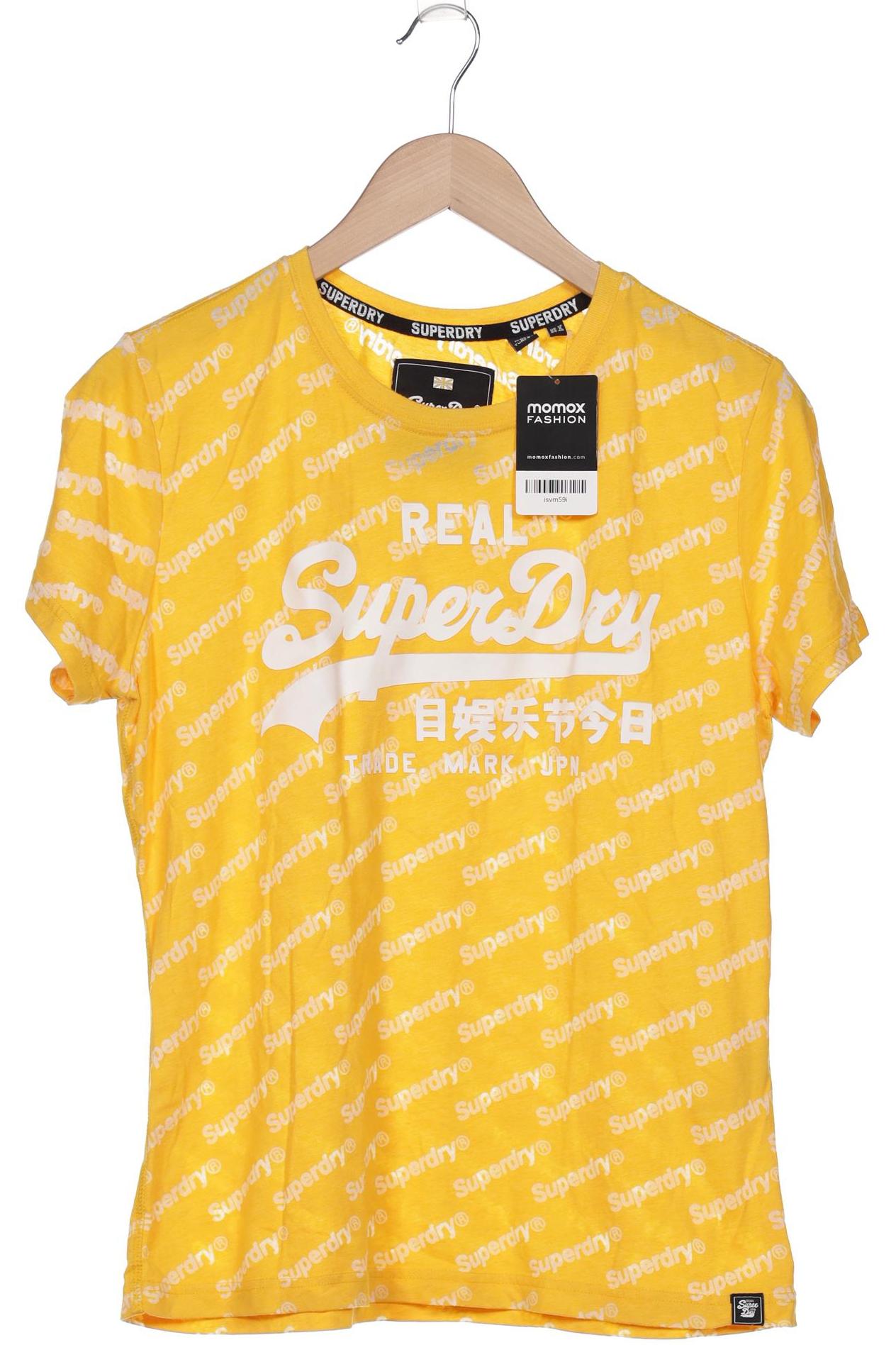 

Superdry Damen T-Shirt, gelb, Gr. 40