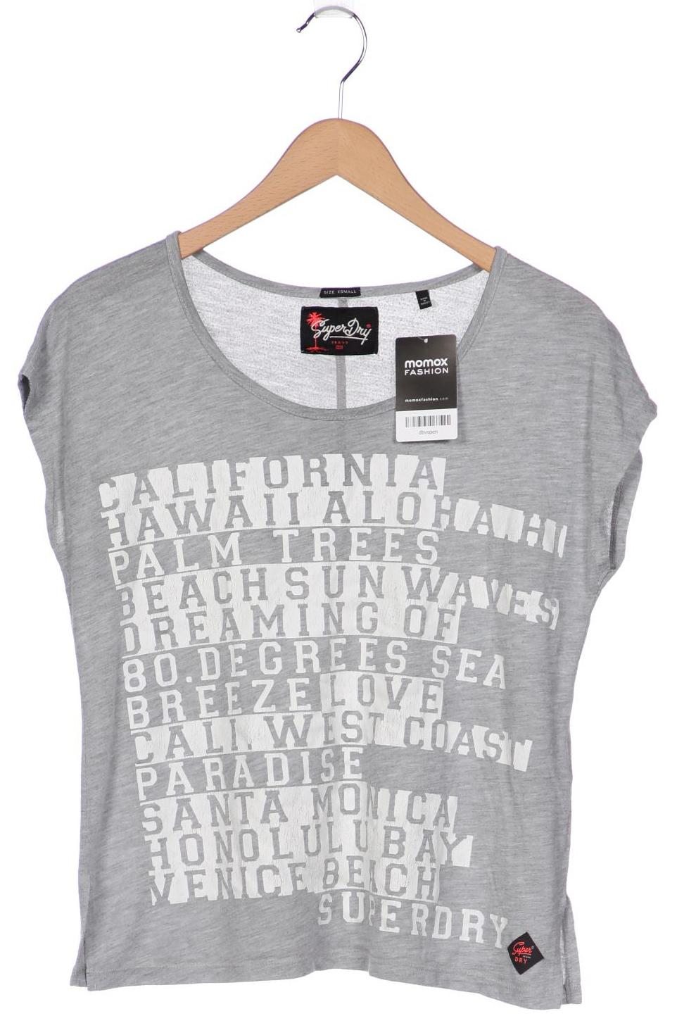 

Superdry Damen T-Shirt, grau, Gr. 34