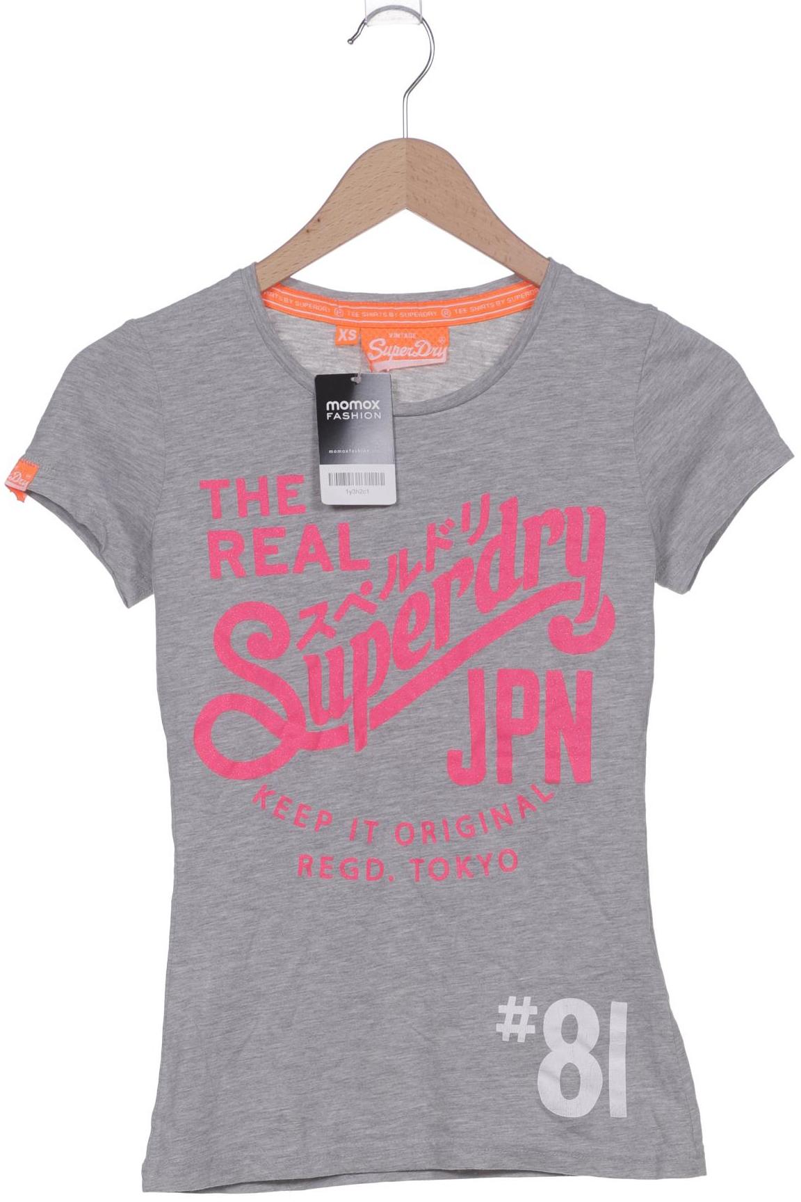 

Superdry Damen T-Shirt, grau, Gr. 34