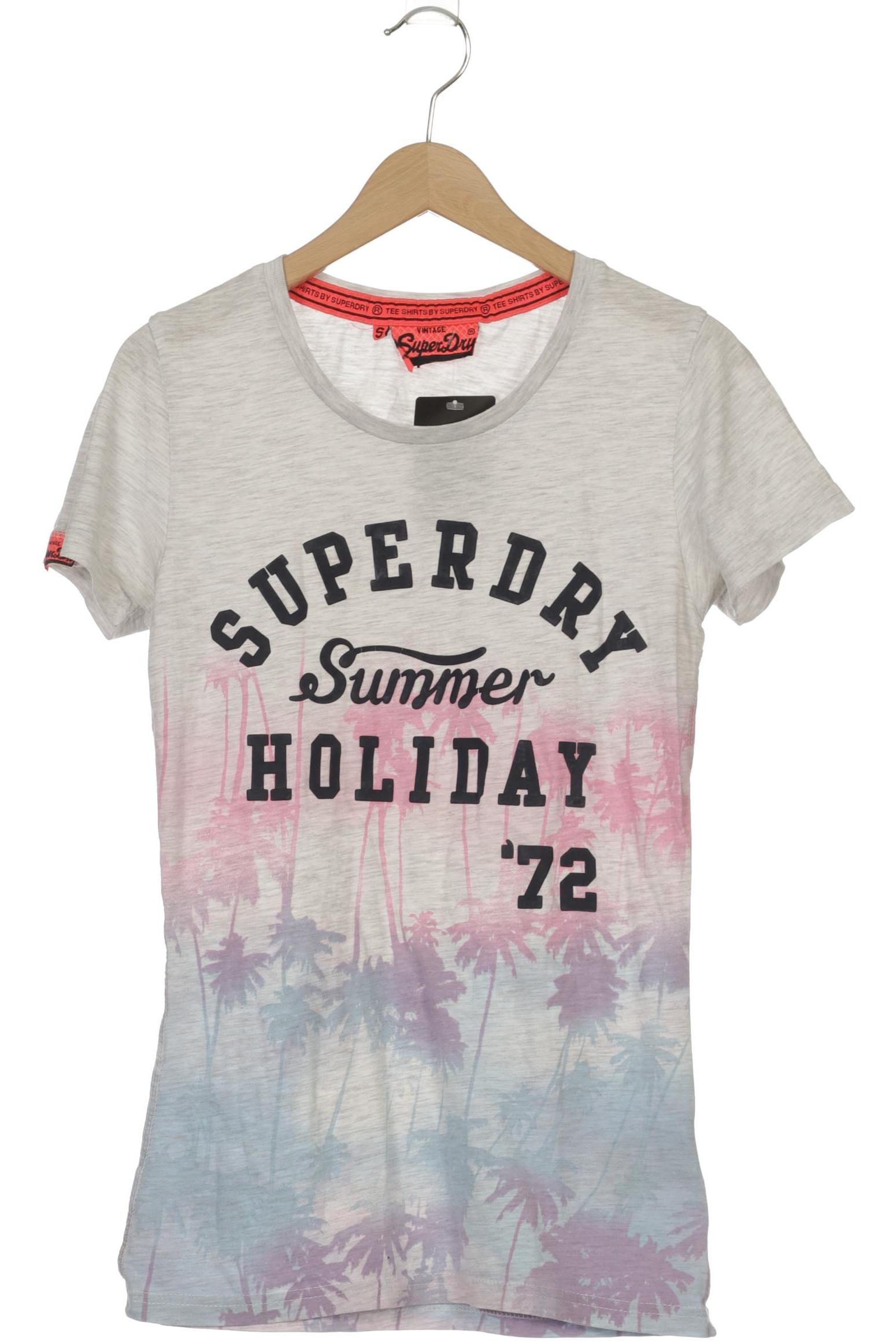 

Superdry Damen T-Shirt, grau, Gr. 36