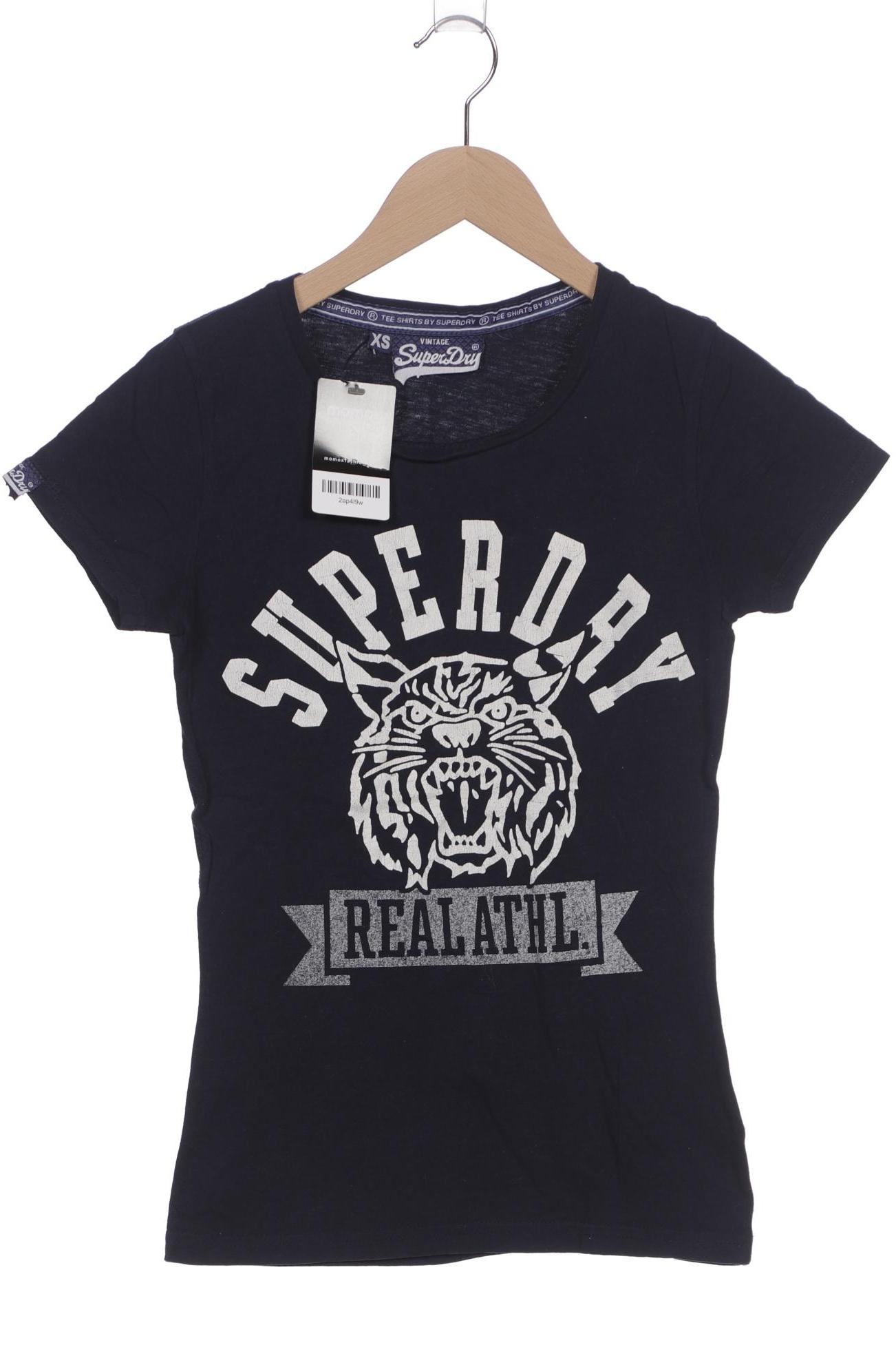 

Superdry Damen T-Shirt, marineblau, Gr. 34