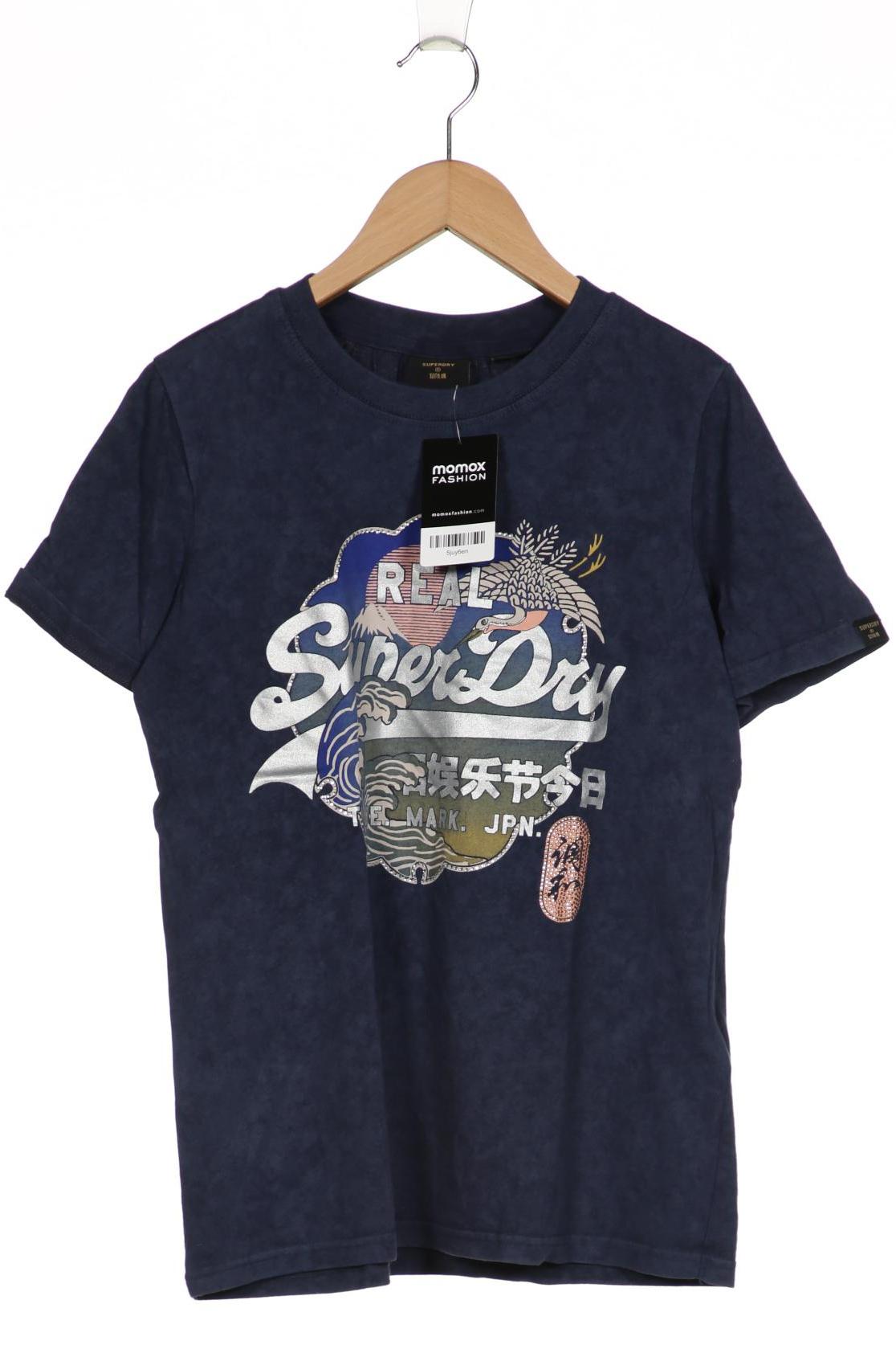 

Superdry Damen T-Shirt, marineblau, Gr. 36