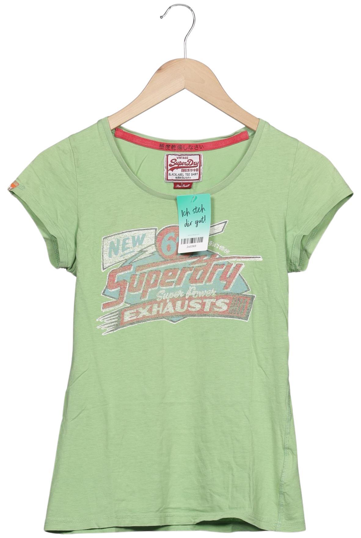 

Superdry Damen T-Shirt, grün, Gr. 36
