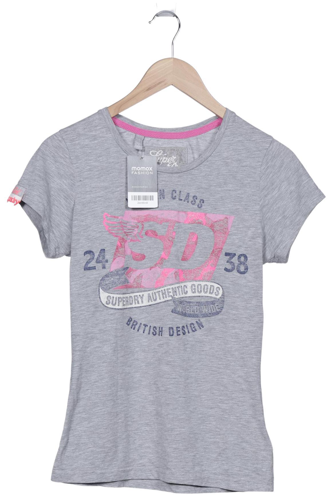 

Superdry Damen T-Shirt, grau, Gr. 38